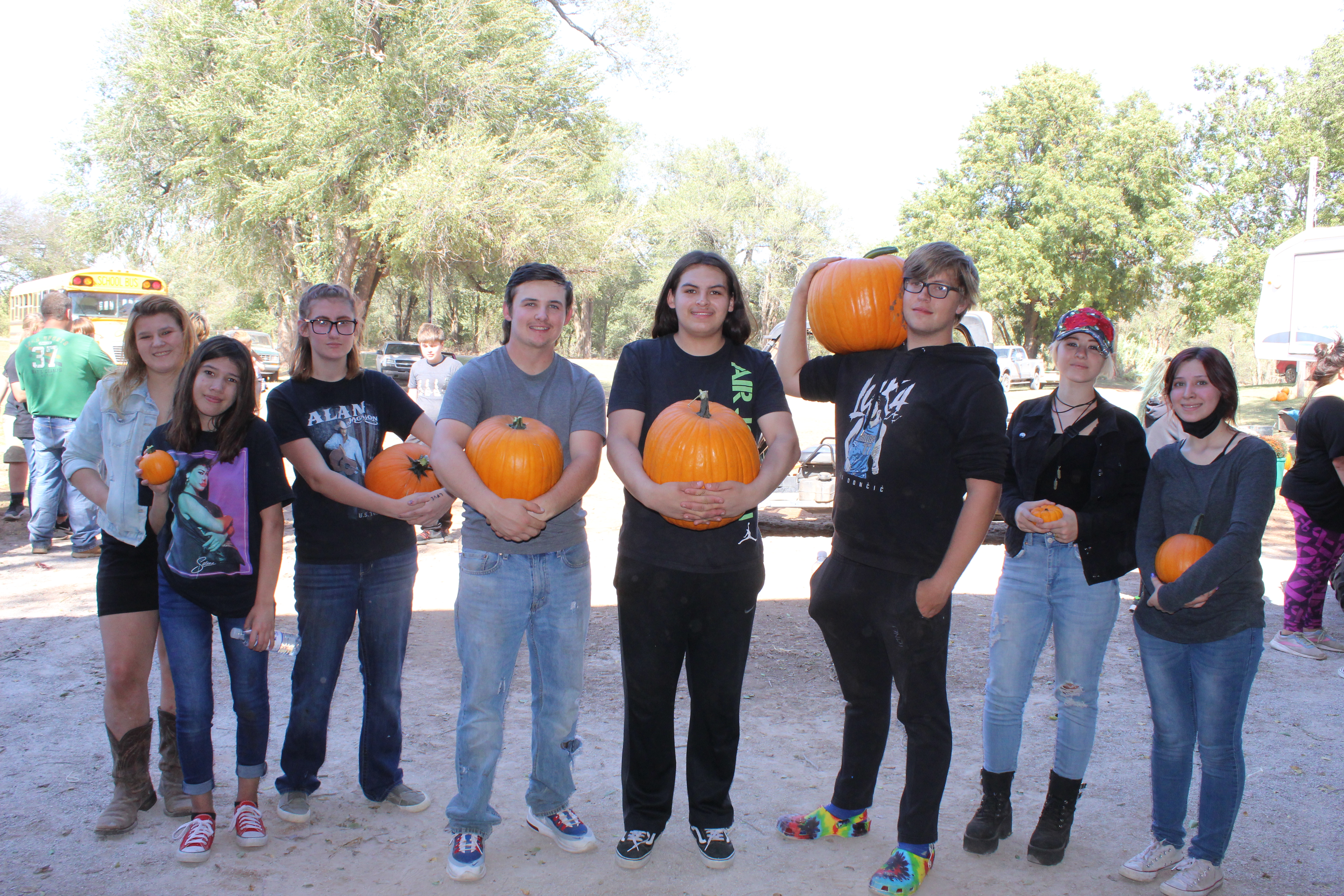 2021 Seniors at the pumpkin patch